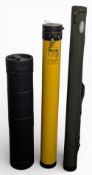 2x Telescopic Rod Transport Tubes: Rodsafe and Ano, plus Airflow Corura tube - good