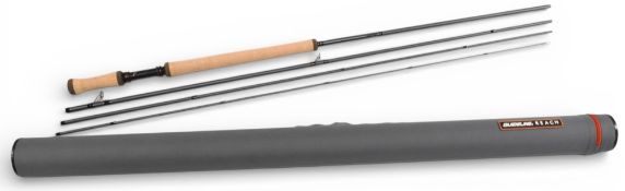 Guideline Reach carbon salmon fly rod, 13ft 7” 4pc line 9/10#, 34-37g / 525-570g, 21” handle,