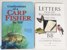 Two hardback Fishing Books by 'BB' - Confessions of a Carp Fisher by 'BB' 2003 and Letters from