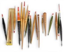 Collection of 19 Zephyr paper floats, various lengths up to 8 ½”, in Avon and stick patterns, 4 of