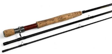 Wychwood Sharp Shooter travel carbon trout fly rod WY 0913, 10ft 3pc line 7/8#, alloy uplocking reel