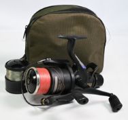 Shimano 8010 Aero GT baitrunner reel, twin handle, free spool and ratchet, fine condition, with