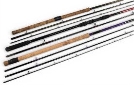 A collection of coarse rods, as follows: 1x Shakespeare Zenith Carp 1850-330 carbon rod, 3.3m 2pc