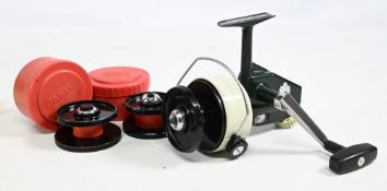 Abu Cardinal 77 fixed spool reel, good bail, rear tensioner, on/off check, zip case, light use, runs
