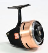 Abu 503 closed face reel LHW, runs very well, light use. In zip case