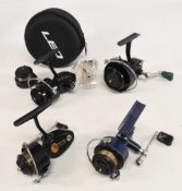 Garcia Mitchell 308 spinning reel, plus one spare spool, in good original condition, with case, an