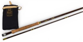 Hardy Alnwick “The Richard Walker” Reservoir Superlite hollow glass trout fly rod, 9ft 3” 2pc,