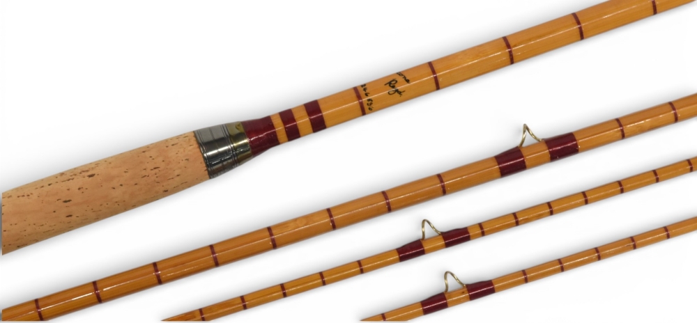 Hardy Alnwick Palakona (no name) split cane steel centre salmon fly rod, 14ft 6” 3pc with spare - Image 3 of 3