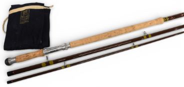 Hardy Alnwick “Hardy Fibalite” salmon fly rod, 14ft 3pc, line 10#, 27” handle, alloy down locking