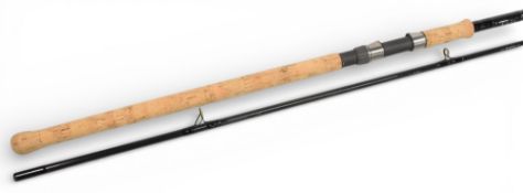 Fine Graham Phillips Rods, Wyn Post, 13’ 2 piece carbon Kevlar spinning rod, Fuji guides, cork