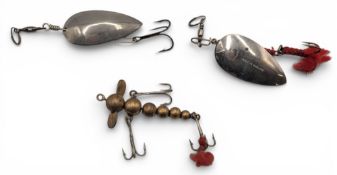 Allcock Water Witch Fishing Lure and two Allcock named spoon lures