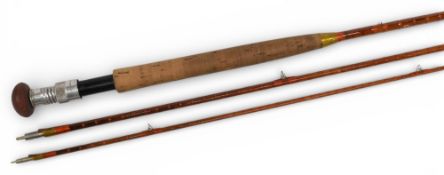 Hardy Alnwick “The Pennell” Palakona split cane rod No A69836, c1912 (named after famous angler H