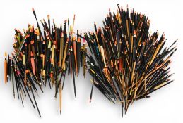 Large quantity of stick and trotting floats, mainly balsa and cane, variety of patterns and