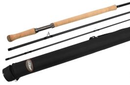 Airflo Airlite Nantech carbon salmon fly rod, 15ft 3pc line 10/11, 23