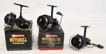 Garcia Mitchell 320 spinning reel, little used, c/w box, papers and spare spool, a second Garcia