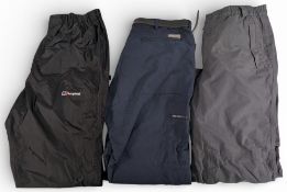 3x Fishing Outdoor Pursuit Trousers, Regatta L, Cotton Traders L, Bergaus waterproof XL