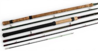 Shakespeare Lexicon medium feeder rod, 12’ 3 piece carbon, with 2 push in quiver tips, generally