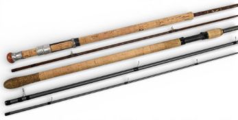 Bruce &Walker Summer Spinner medium light hollow glass rod, 8ft 2pc, 21” handle with alloy siding