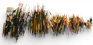 Another large quantity of cork bodied Avon floats, small/large sizes, many colours, a bag of