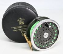 Hardy Bros “Marquis Salmon No 2” alloy fly reel, 4 1/8” ventilated spool, 2 screw latch, black