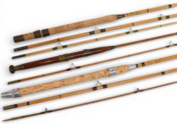 Allcocks Match/Float rod, 10ft 6” 3pc, butt/mid sections whole cane, tip section split cane, 18”