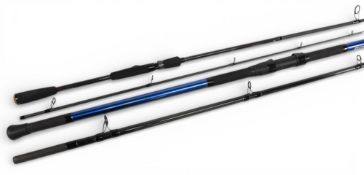 Sonik SKS 12’ 2 piece beach casting rod, 4-6oz, lined guides on spiral carbon, little used, and a