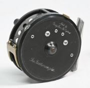 Hardy Bros “The Featherweight” scarce multiplier alloy trout fly reel, 2 7/8” ventilated spool, 2