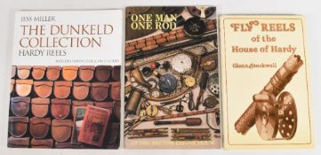 Three Fishing Books to include The Dunkeld Collection Hardy Reels 2004 Jess Miller (signed), One Man
