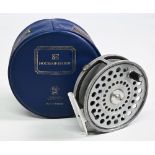 Hardy Bros “The Princess” alloy trout fly reel, 3 ½” ventilated spool, 2 screw latch, black
