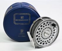 Hardy Bros “The Princess” alloy trout fly reel, 3 ½” ventilated spool, 2 screw latch, black