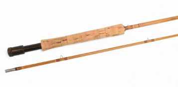 Fine Pezon et Michel Parabolic Royale 5 3/4oz split cane trout fly rod, 8ft 8