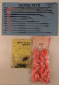 Vintage Carded Fishing Tackle: shop display cards - Ultra Tips, Ultra Fishing Tackle Ltd, The Strike