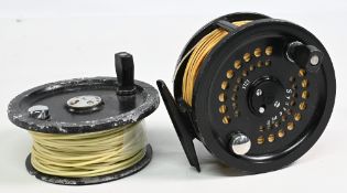 Scientific Anglers System 2 alloy salmon fly reel 1213 with spare spool, 4” wide ventilated spool, 2