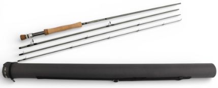 Greys Alnwick GR50 carbon trout fly rod, 10ft 4pc line 7#, alloy double uplocking reel seat and