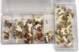 Good collection of Donegal Fly Co, flies, in good variety of patterns, mainly trout/grayling, most