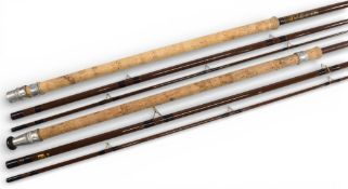 Bruce & Walker “The Trotter” compound taper hollow glass rod, 11 1/2ft 3pc (inc detachable