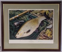 John Searl (20th century) - 'Winter Chub’ signed limited edition print: Chub 6lb 7oz - No. 72/100.