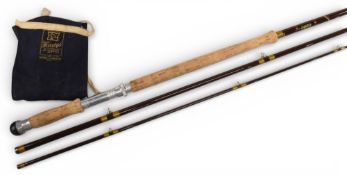 Hardy Alnwick “The Salmon Fly” hollow glass salmon fly rod, 12ft 6” 3pc, line 9#, 24” handle,