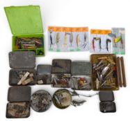 Vintage Fishing Tackle: lures, spinners, spoons devon minnows, to included carded Lakeland lures,