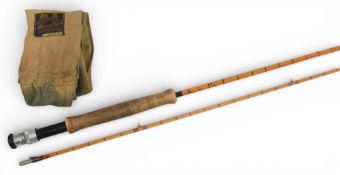Hardy Alnwick “The Perfection” Palakona split cane trout fly rod H25357, 8ft 6” 2pc, uplocking alloy