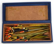 Good selection of balsa and cane Cama floats, many with a suttle camouflage paint job, patterns