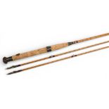 Westley Richards Birmingham 1920 restored split cane fly rod 10ft/9ft 6” 2pc with spare tip