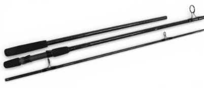 Drennan Pike Deadbait rod, 12’ 2 piece spiral graphite, 2 1/2lb TC, 10-15lb reel lines, little used,