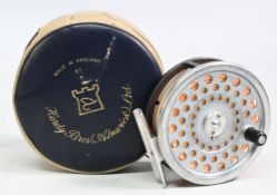 Hardy Bros Marquis #7 alloy trout fly reel with smooth alloy foot, quick release spool, constant