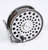 Hardy Bros “The LRH Lightweight” alloy trout fly reel with two rivet ‘L’ shaped line guides, 3 3/16”