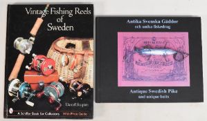 2x Swedish Fishing Books to include Vintage Fishing Reels of Sweden 2002 Daniel Skupien, Antique