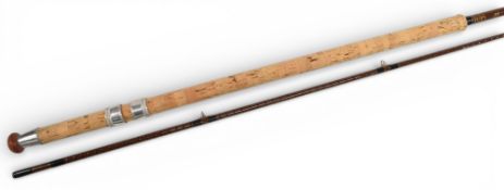 Bruce & Walker Mk IV Avon G compound taper rod, 10ft 2pc, 28” handle, alloy sliding reel fitting,