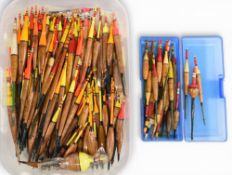 Large collection of Harcork and similar floats, vast majority named, a few in original packets,