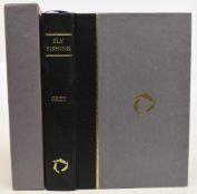 Fly Fishing by Sir Edward Grey 1992 Flyfisher’s Classic Library, quarter leather bound book in