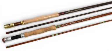 Davenport & Fordham Truecast glass trout fly rod “The Grapham Rod” 9ft 6” 2pc, line 6/7#, alloy